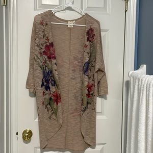 Flower cover up /sweater.